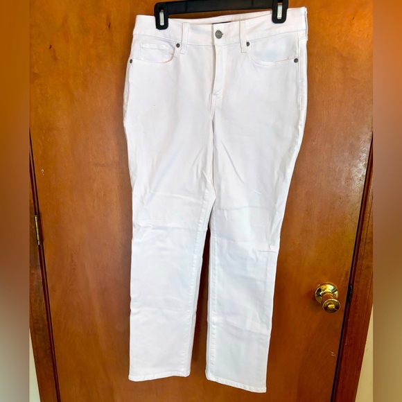NYDJ Not Your Daughter’s Jeans Marilyn Straight white jeans size 8P - Picture 1 of 4